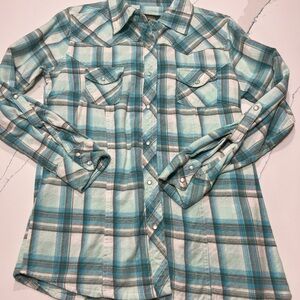 Plaid Western Flannel Shirt for Women